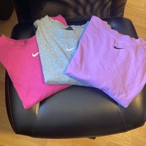 bundle of 3 nike boyfriend oversized t shirts